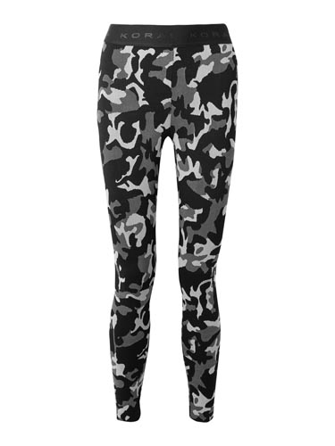 KORAL - Black Camo Print Leggings