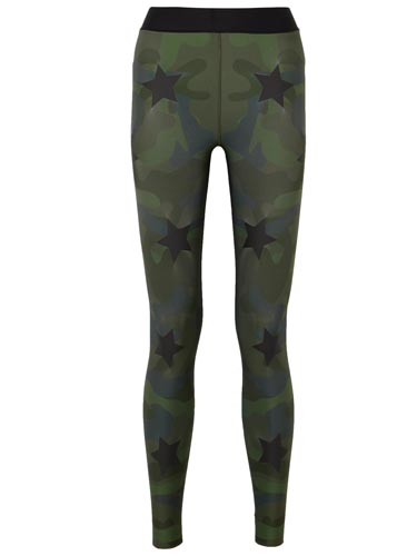 Ultracor -Knockout appliquéd camouflage-print leggings