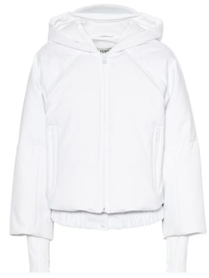 Cropped hooded jacket