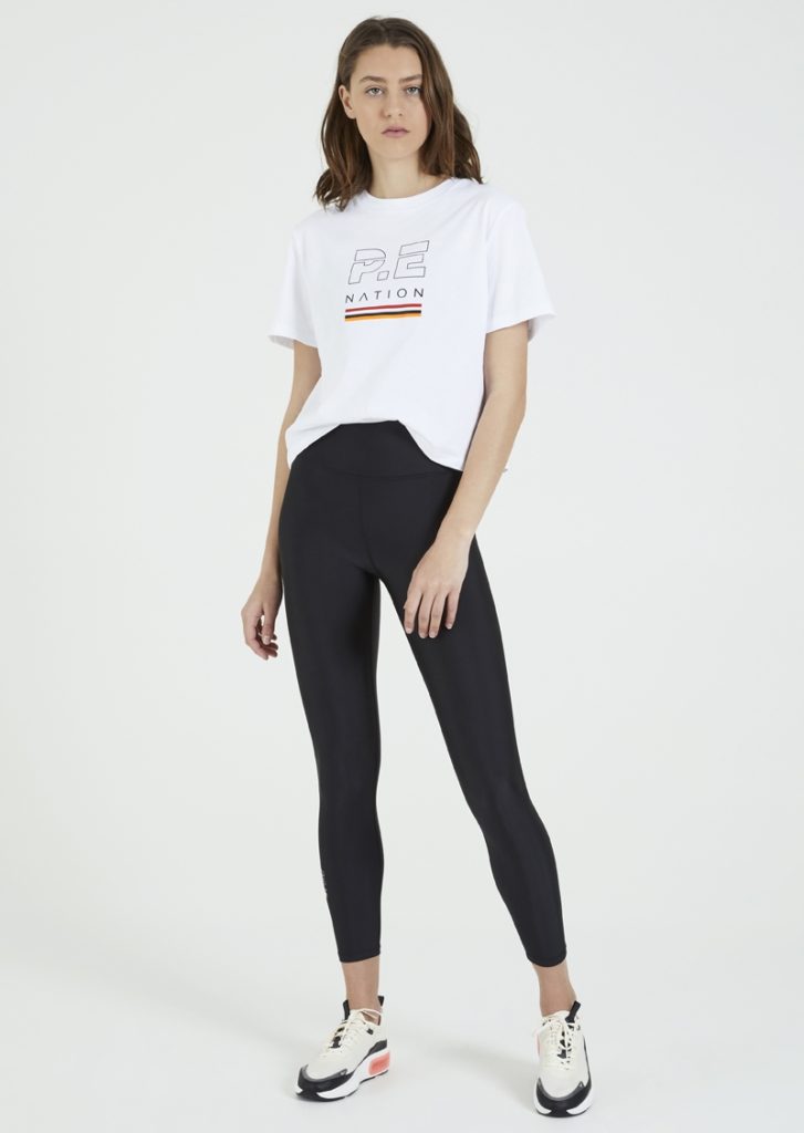 P.E. Nation Basics Ignition Cropped Tee White