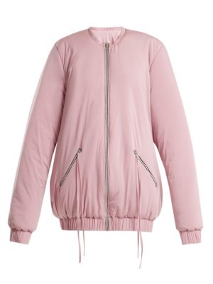 Charli Cohen - Bomber 2s Oversized Jersey Performance Jacket - Womens - Light Pink