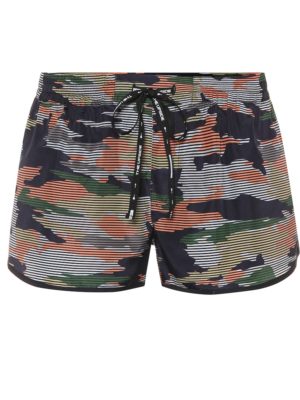 Camouflage-printed shorts