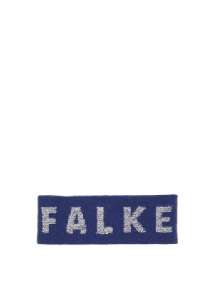 Falke Ess - Logo Jacquard Wool Blend Headband - Mens - Navy Multi