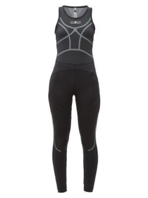 Adidas By Stella Mccartney - Stretch Knit Parley Bodysuit - Womens - Black