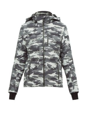 Aztech Mountain - Nuke Quilted Camouflage Print Ski Jacket - Womens - Black Multi