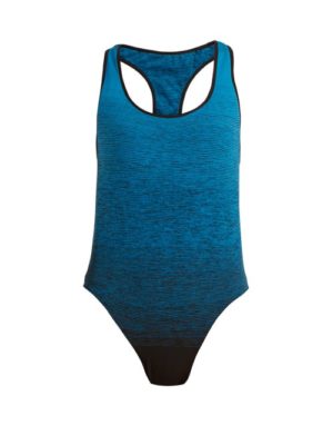 Pepper & Mayne - Racer Back Bodysuit - Womens - Blue