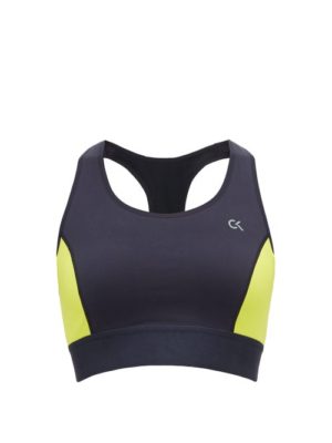 Calvin Klein Performance - High Impact Racer Back Sports Bra - Womens - Black