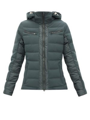 Capranea - Vanta Down Filled Quilted Ski Jacket - Womens - Grey