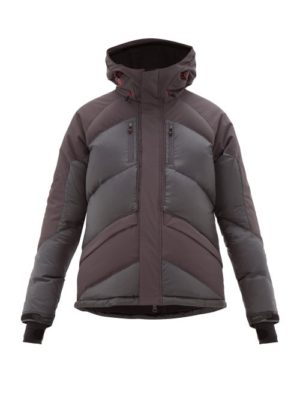 Perfect Moment - Ripstop Panel Down Filled Ski Jacket - Mens - Black Grey