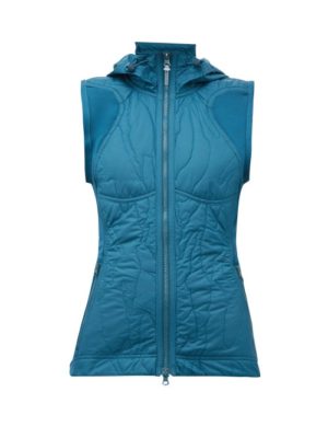 Adidas By Stella Mccartney - Run Quilted-shell Gilet - Womens - Blue