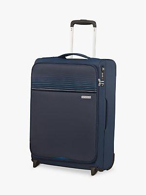 American Tourister Lite Ray 2-Wheel 55cm Upright Cabin Case, Navy