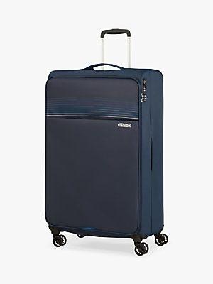 American Tourister Lite Ray 4-Wheel 81cm Large Suitcase, Navy