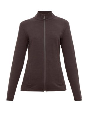 Aztech Mountain - Bonnie's Rubberised-logo Zip-through Sweater - Womens - Black