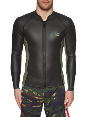 Billabong 1mm Revolution Tyler Warren Front Zip Wetsuit Jacket - Military