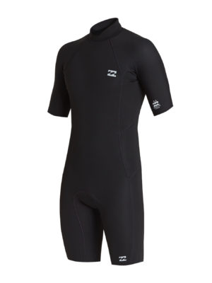 Billabong 2mm Absolute Back Zip Shorty Wetsuit - Black