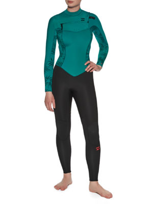 Billabong 3/2mm Furnace Synergy Chest Zip Womens Wetsuit - Mermaid