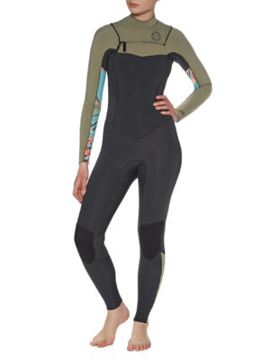 Billabong 3/2mm Salty Dayz Chest Zip Womens Wetsuit - Aloe