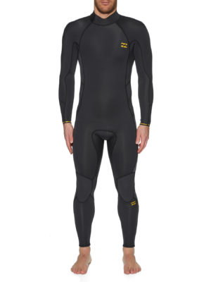 Billabong 4/3mm Furnace Absolute Back Zip Wetsuit - Antique Black