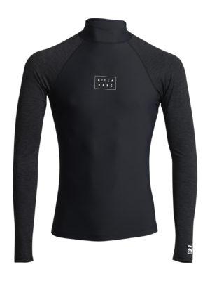 Billabong Contrast Ls Rash Vest - Black