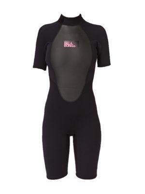 Billabong Launch 2mm Back Zip Shorty Womens Wetsuit - Black