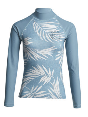 Billabong Surf Capsule Ls Womens Rash Vest - Sea Blue