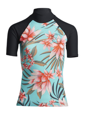 Billabong Surf Capsule Ss Womens Rash Vest - Seafoam