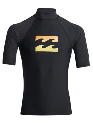 Billabong Team Wave Short Sleeve Rash Vest - Black