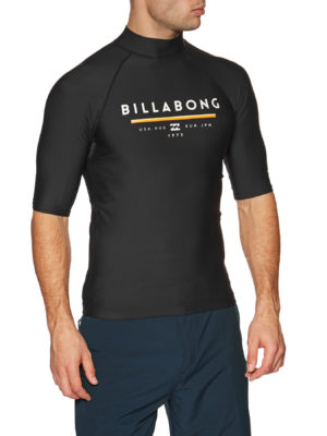 Billabong Unity Short Sleeve Rash Vest - Black