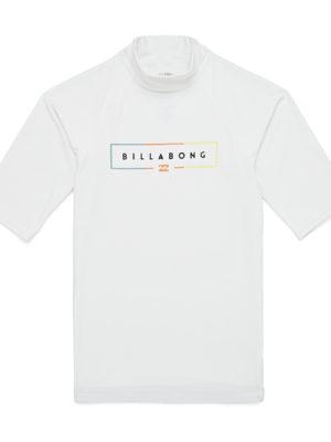 Billabong Unity Short Sleeve Rash Vest - White