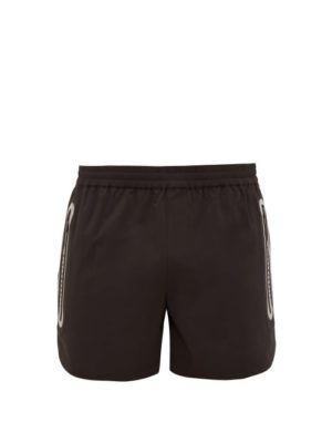 Blackbarrett By Neil Barrett - Reflective-trim Performance Shorts - Mens - Black Multi