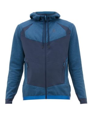 Blackyak - Betizu Zip-through Technical Hooded Sweatshirt - Mens - Blue Multi