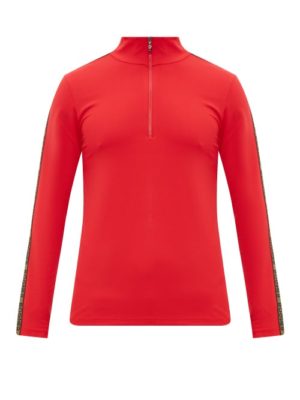 Bogner - Lino Logo-stripe Half-zip Top - Mens - Red