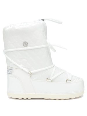 Bogner - Tignes Quilted Lace-up Snow Boots - Womens - White