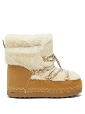 Bogner - Trois Vallées 15 Shearling Après-ski Boots - Womens - Light Tan