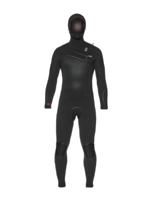 C-Skins HotWired 6/5/4mm Chest Zip Hooded Wetsuit - Black Diamond