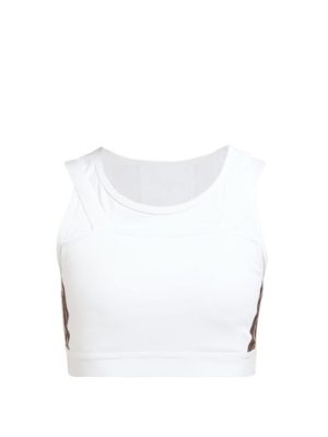 Calvin Klein Performance - Racerback Double-strap Sports Bra - Womens - White