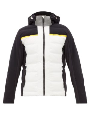 Capranea - Avaloq Hooded Quilted-down Ski Jacket - Mens - White Multi