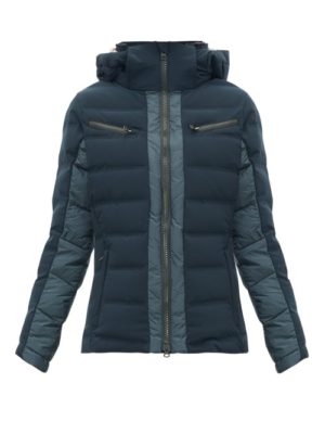 Capranea - Vanta Down-filled Quilted Ski Jacket - Womens - Dark Grey