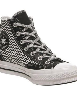 Converse All Star Hi 70 S BLACK WHITE WHITE PATTERN VLTG