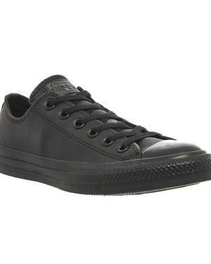 Converse All Star Low Leather BLACK MONO LEATHER