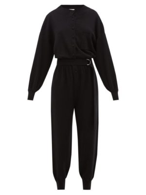 Cordova - Corvara Wool-blend Jumpsuit - Womens - Black