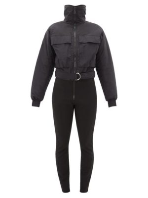 Cordova - Telluride Belted Smocked Ski Suit - Womens - Black