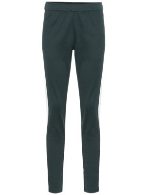 Cotton-blend jersey trackpants