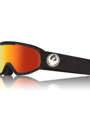 Dragon DX2 Black Snow Goggles - Lumalens Red Ionized