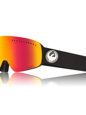 Dragon NFX Black Snow Goggles - Lumalens Red Ionized