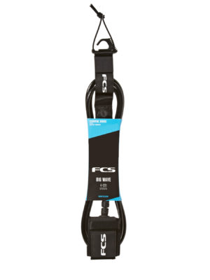 FCS Essential Big Wave Surf Leash - Black