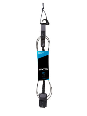 FCS Essential Comp Surf Leash - Coal