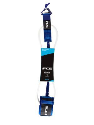 FCS Essential Regular Surf Leash - Cobalt