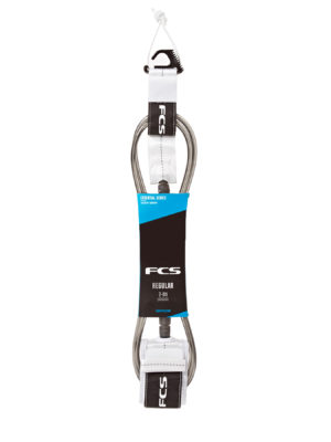 FCS Essential Regular Surf Leash - White