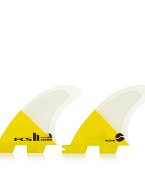 FCS II Carver Performance Core Quad Rear Fin - Yellow